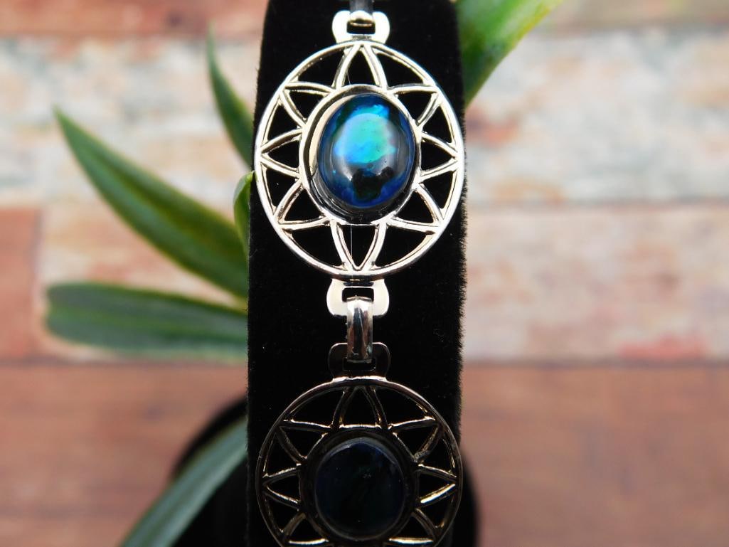 ABALONE STONE BRACELET ROCK STONE LAPIDARY SPECIMEN: ABALONE STONE BRACELET ROCK STONE LAPIDARY SPECIMEN