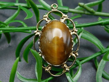 TIGER EYE PENDANT ROCK STONE LAPIDARY SPECIMEN