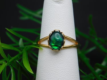 ABALONE STONE RING ROCK STONE LAPIDARY SPECIMEN