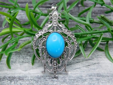 TURQUOISE PENDANT ROCK STONE LAPIDARY SPECIMEN