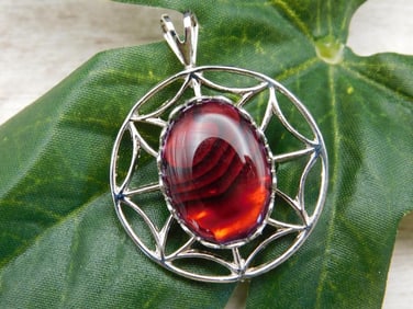 ABALONE STONE PENDANT ROCK STONE LAPIDARY SPECIMEN