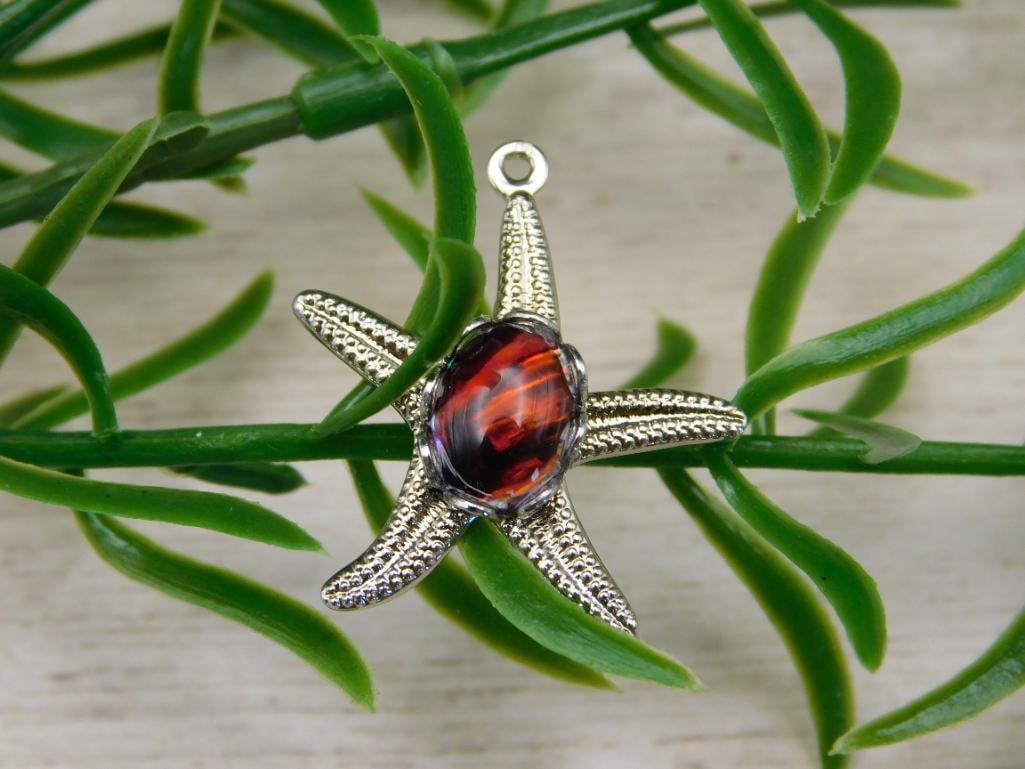 ABALONE STONE STARFISH PENDANT ROCK STONE LAPIDARY SPECIMEN: ABALONE STONE STARFISH PENDANT ROCK STONE LAPIDARY SPECIMEN