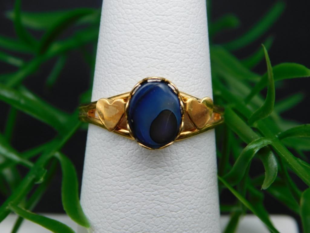 ABALONE STONE RING ROCK STONE LAPIDARY SPECIMEN: ABALONE STONE RING ROCK STONE LAPIDARY SPECIMEN