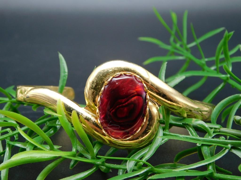 ABALONE STONE METAL CUFF BRACELET ROCK STONE LAPIDARY SPECIMEN: ABALONE STONE METAL CUFF BRACELET ROCK STONE LAPIDARY SPECIMEN