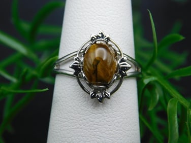 TIGERS EYE RING ROCK STONE LAPIDARY SPECIMEN
