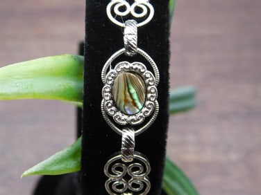 ABALONE STONE BRACELET ROCK STONE LAPIDARY SPECIMEN