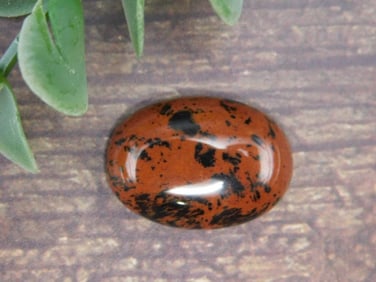 MAHOGANY OBSIDIAN CABOCHON ROCK STONE LAPIDARY SPECIMEN