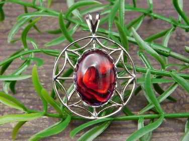 ABALONE STONE PENDANT ROCK STONE LAPIDARY SPECIMEN