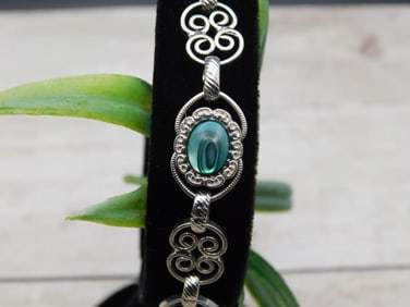 ABALONE STONE BRACELET ROCK STONE LAPIDARY SPECIMEN