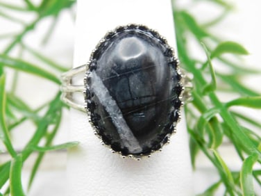 PICASSO JASPER RING ROCK STONE LAPIDARY SPECIMEN