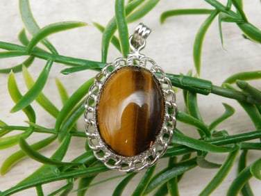 TIGERS EYE PENDANT ROCK STONE LAPIDARY SPECIMEN
