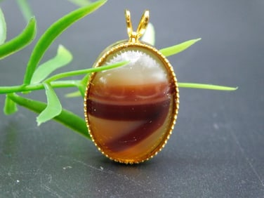 BANDED AGATE RING ROCK STONE LAPIDARY SPECIMEN