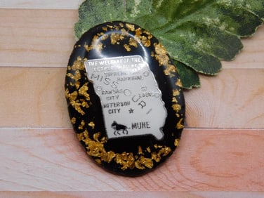 MISSOURI CABOCHON ROCK STONE LAPIDARY SPECIMEN