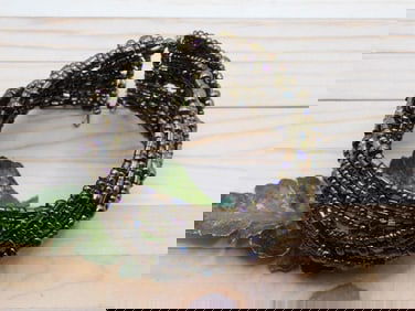 SEED BEAD BRACELET ROCK STONE LAPIDARY SPECIMEN