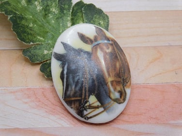 HORSE CABOCHON ROCK STONE LAPIDARY SPECIMEN