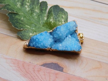 DRUZY QUARTZ PENDANT ROCK STONE LAPIDARY SPECIMEN