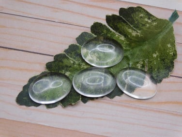 CLEAR QUARTZ CABOCHONS ROCK STONE LAPIDARY SPECIMEN