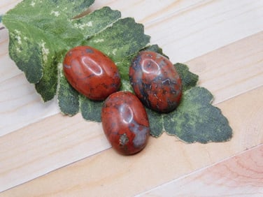 BRECCIATED JASPER CABOCHONS ROCK STONE LAPIDARY SPECIMEN