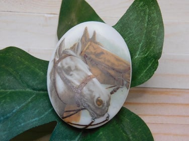 HORSE CABOCHON ROCK STONE LAPIDARY SPECIMEN