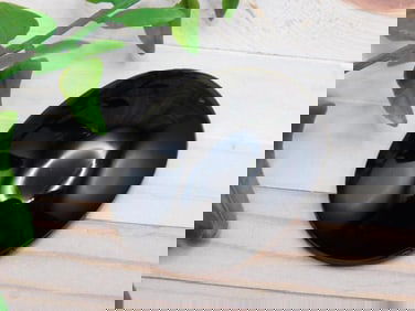 OBSIDIAN CABOCHON ROCK STONE LAPIDARY SPECIMEN