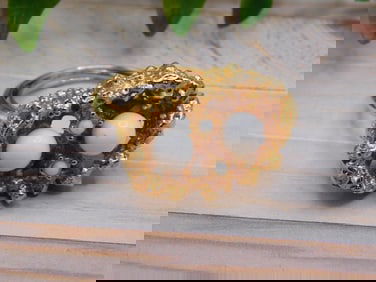 GENUINE STONE RING ROCK STONE LAPIDARY SPECIMEN