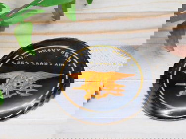 NAVY SEAL CABOCHON ROCK STONE LAPIDARY SPECIMEN