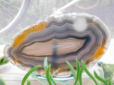 AGATE SLICE ROCK STONE LAPIDARY SPECIMEN