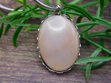 GENUINE STONE PENDANT ON CHAIN NECKLACE ROCK STONE LAPIDARY SPECIMEN