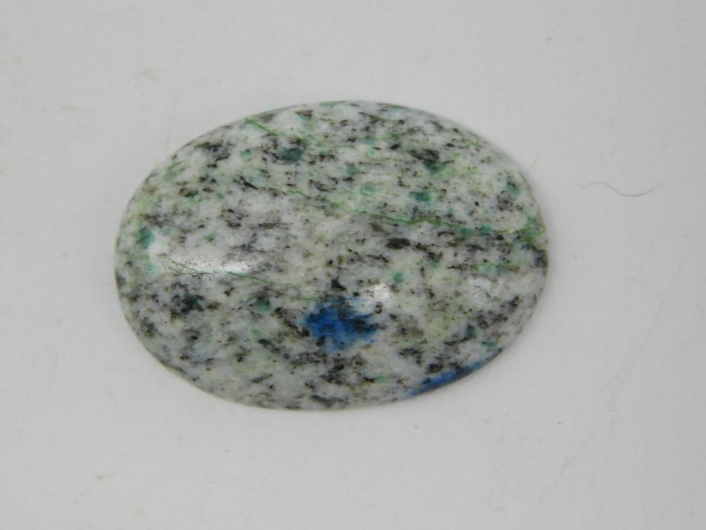 K2 AZURITE CABOCHON ROCK STONE LAPIDARY SPECIMEN (1 of 2)