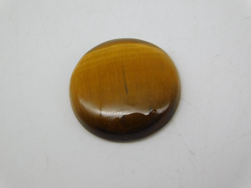 TIGER EYE CABOCHON ROCK STONE LAPIDARY SPECIMEN (1 of 2)