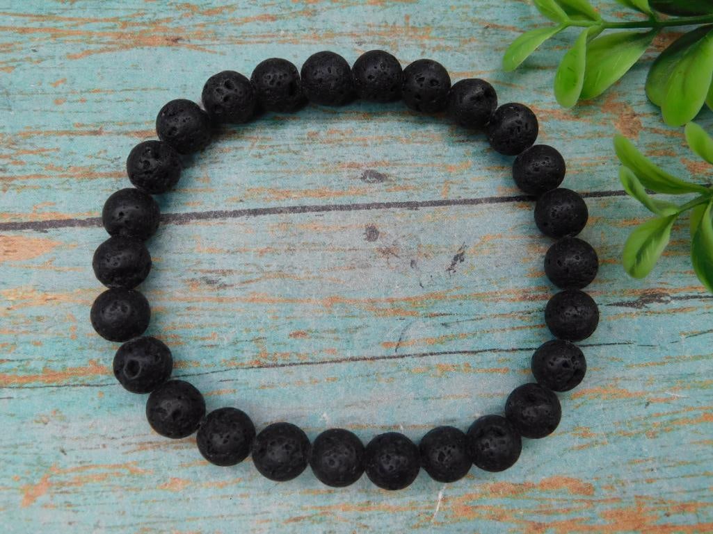 LAVA STONE BRACELET ROCK STONE LAPIDARY SPECIMEN: LAVA STONE BRACELET ROCK STONE LAPIDARY SPECIMEN