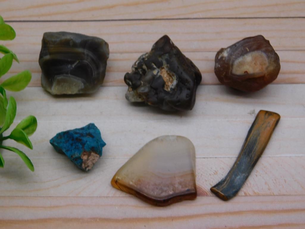 MIXED ROUGH LOT ROCK STONE LAPIDARY SPECIMEN (1 of 2)