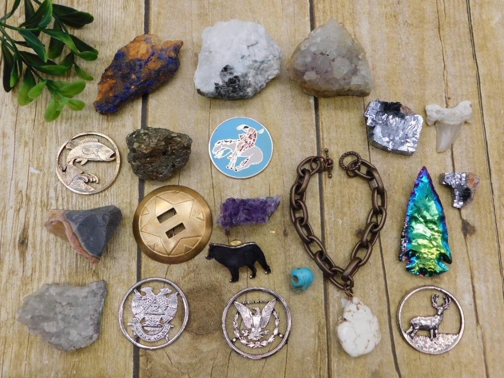 MIXED LOT ROCK STONE LAPIDARY SPECIMEN (1 of 5)