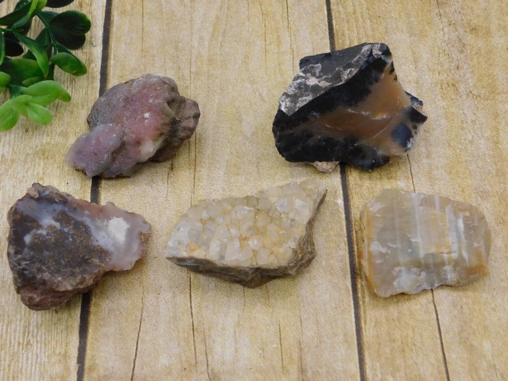 MIXED ROUGH LOT ROCK STONE LAPIDARY SPECIMEN (1 of 2)