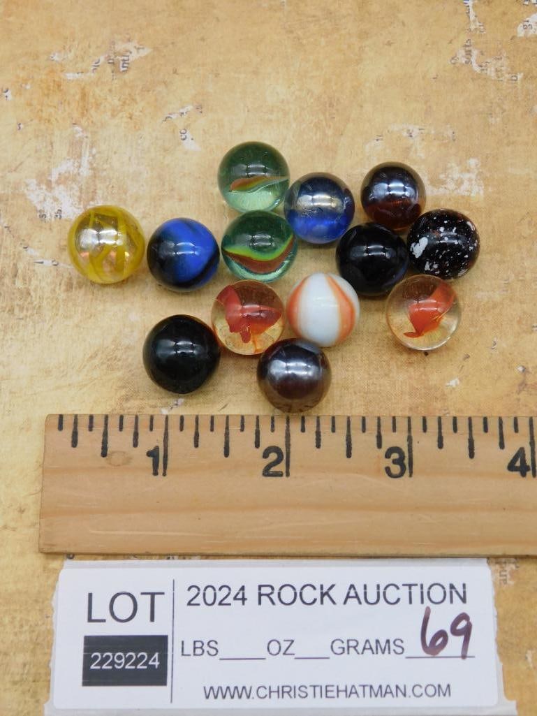 GLASS PLAYING MARBLES - 2