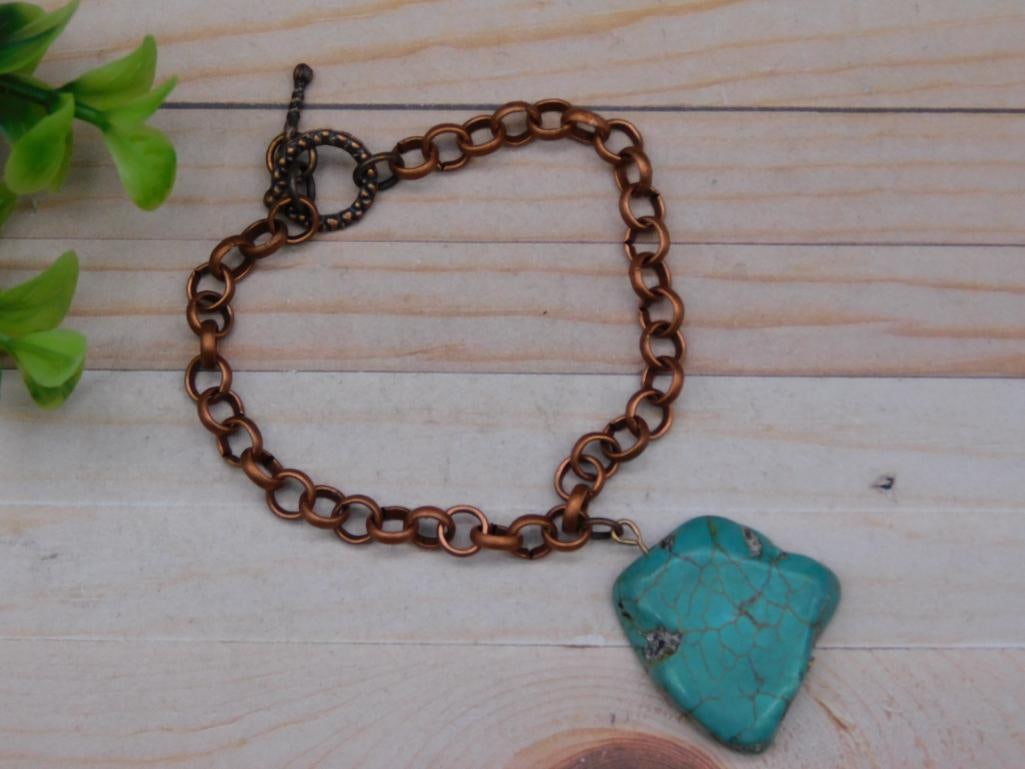 STONE PENDANT ON CHAIN NECKLACE ROCK STONE LAPIDARY SPECIMEN: STONE PENDANT ON CHAIN NECKLACE ROCK STONE LAPIDARY SPECIMEN