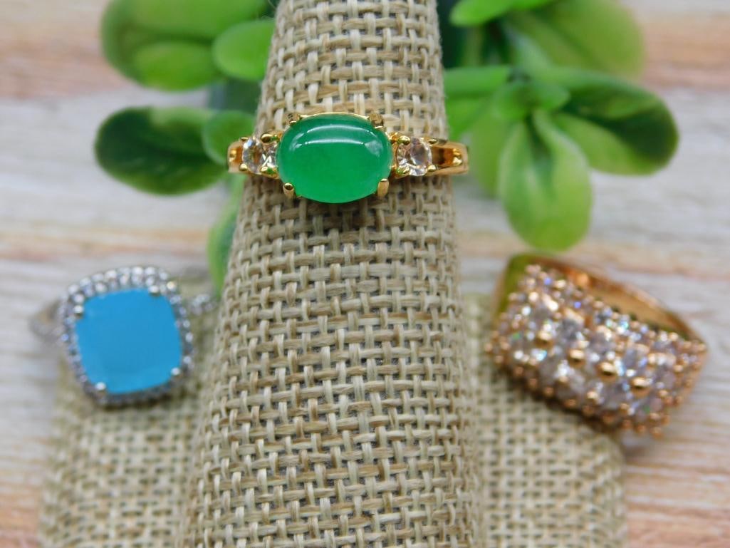 STONE RINGS ROCK STONE LAPIDARY SPECIMEN: STONE RINGS ROCK STONE LAPIDARY SPECIMEN