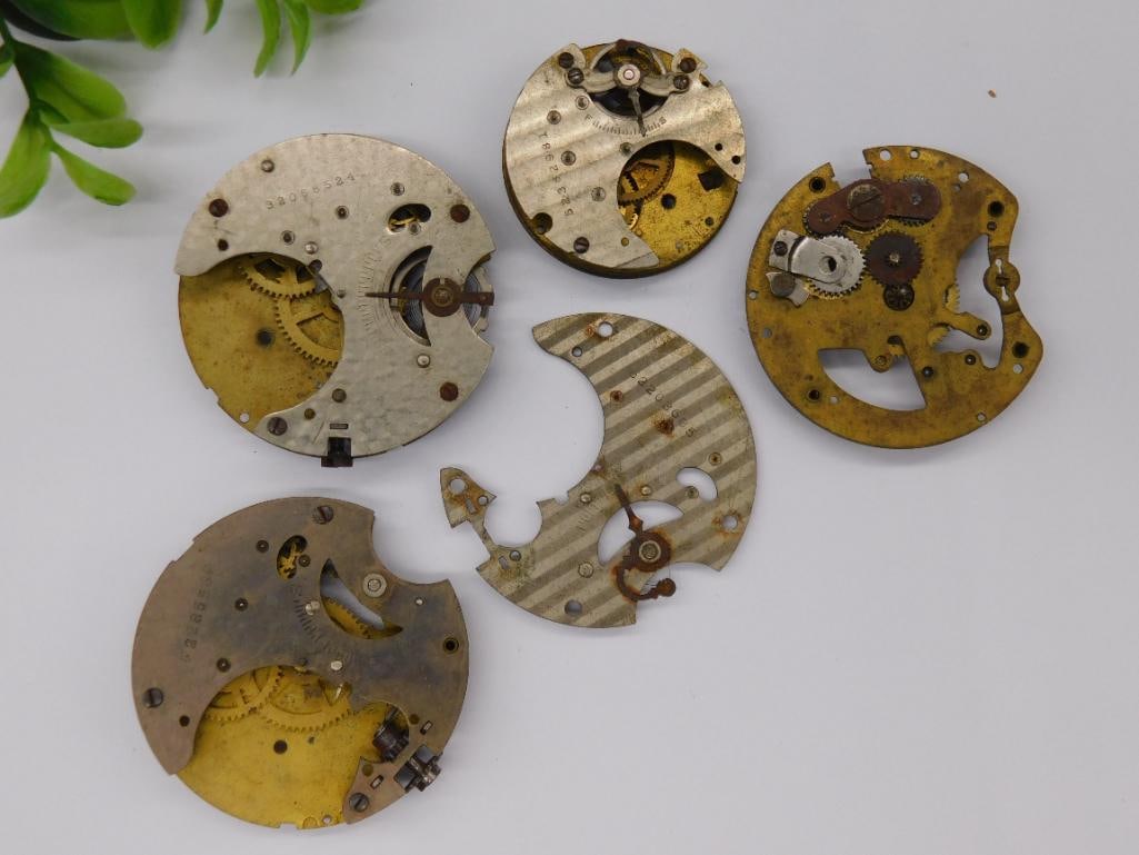 VINTAGE POCKET WATCH MOVEMENTS ANTIQUE WATCHMAKER WATCHMAKING HOROLOGY TOOLS (1 of 3)