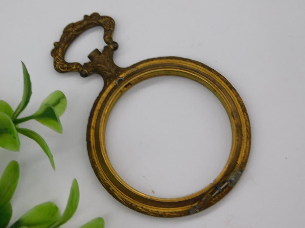 Antique Brass Decorative Pendant or Medallion Frame WATCHMAKING WATCHMAKER TOOLS (1 of 2)