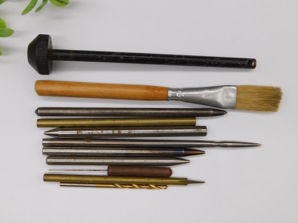Precision Tools and Brush with Ruler Watchmaking Watchmaker Tools (1 of 2)