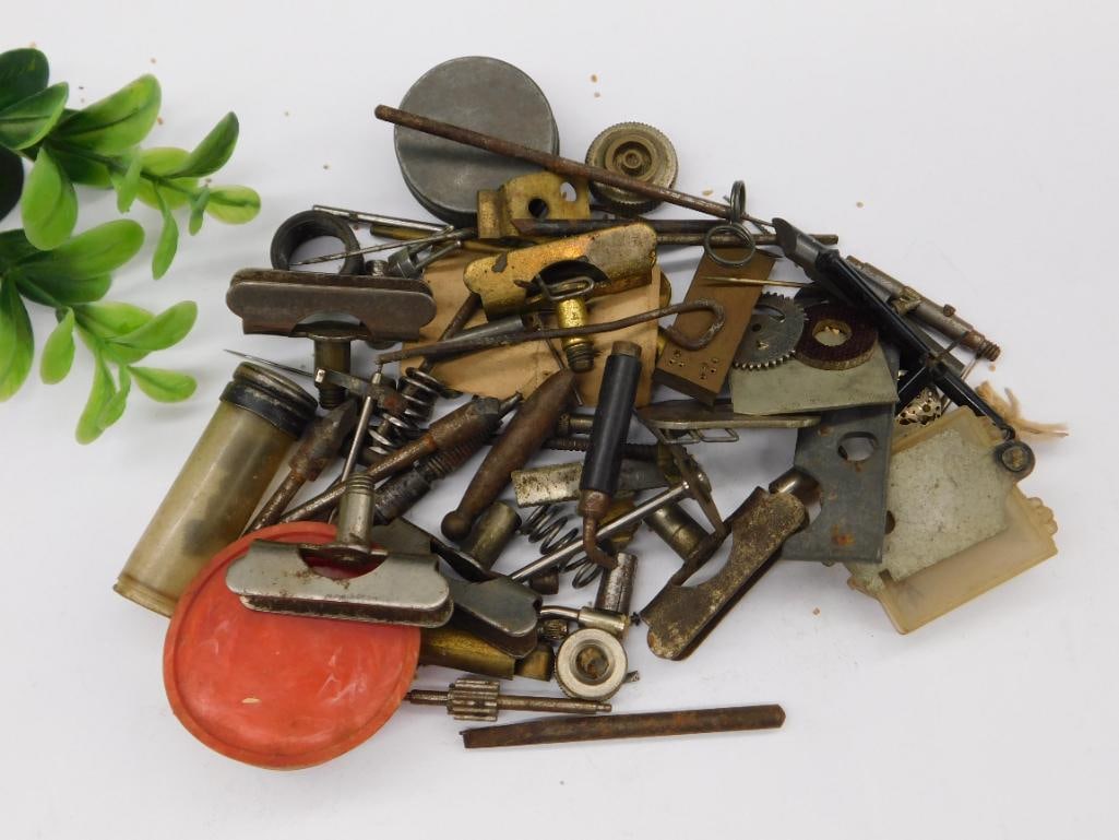 Vintage Assorted Metal Parts and Tools Collection WATCHMAKER WATCHMAKING TOOLS (1 of 3)