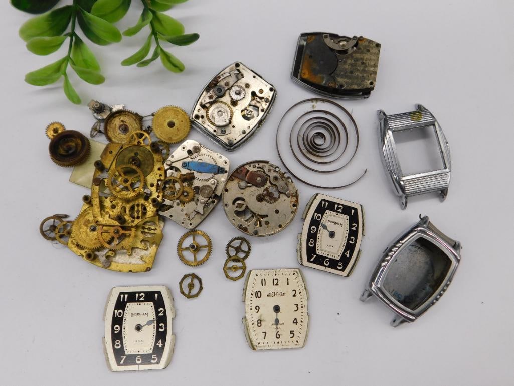 Pocket and Wristwatch Parts and Movements WATCHMAKER WATCHMAKING TOOLS (1 of 4)