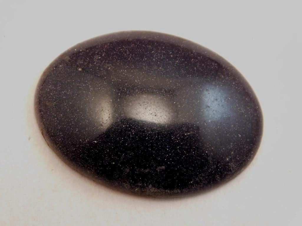 BLUE GOLDSTONE CABOCHON ROCK STONE LAPIDARY SPECIMEN (1 of 2)