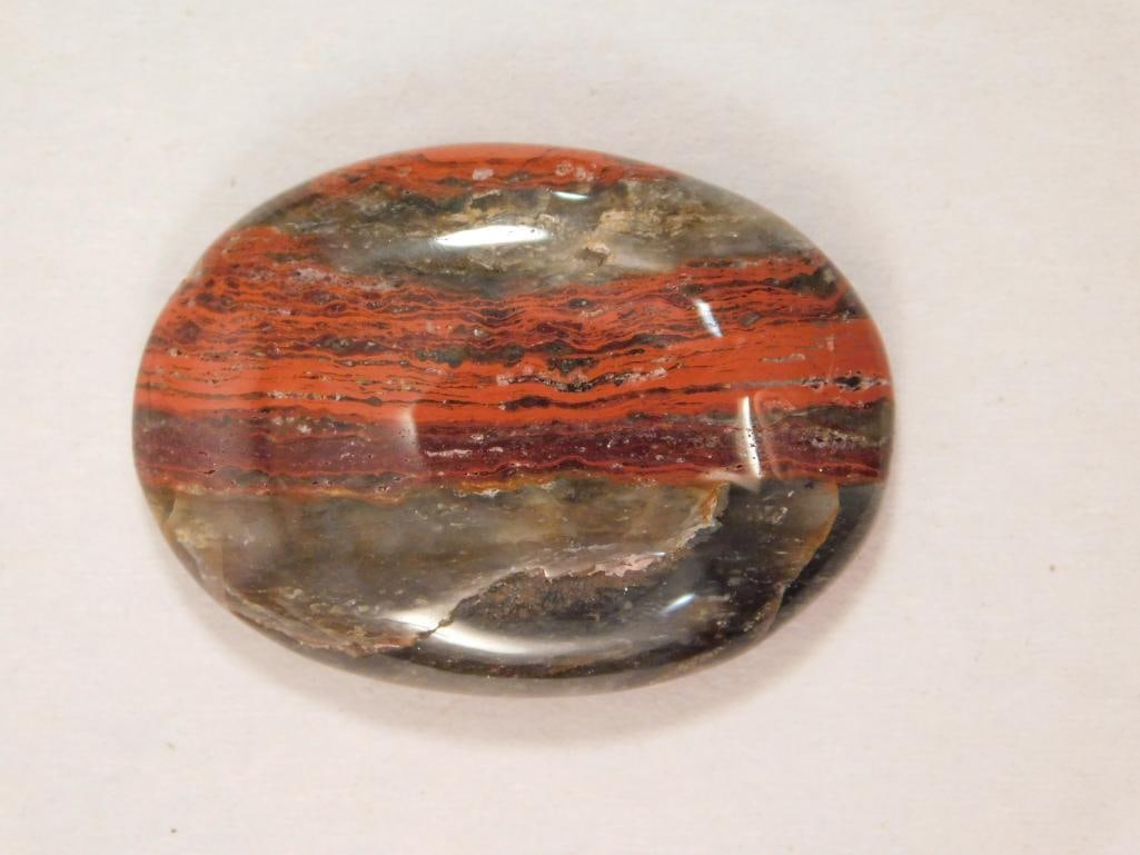 RED JASPER CABOCHON ROCK STONE LAPIDARY SPECIMEN (1 of 2)