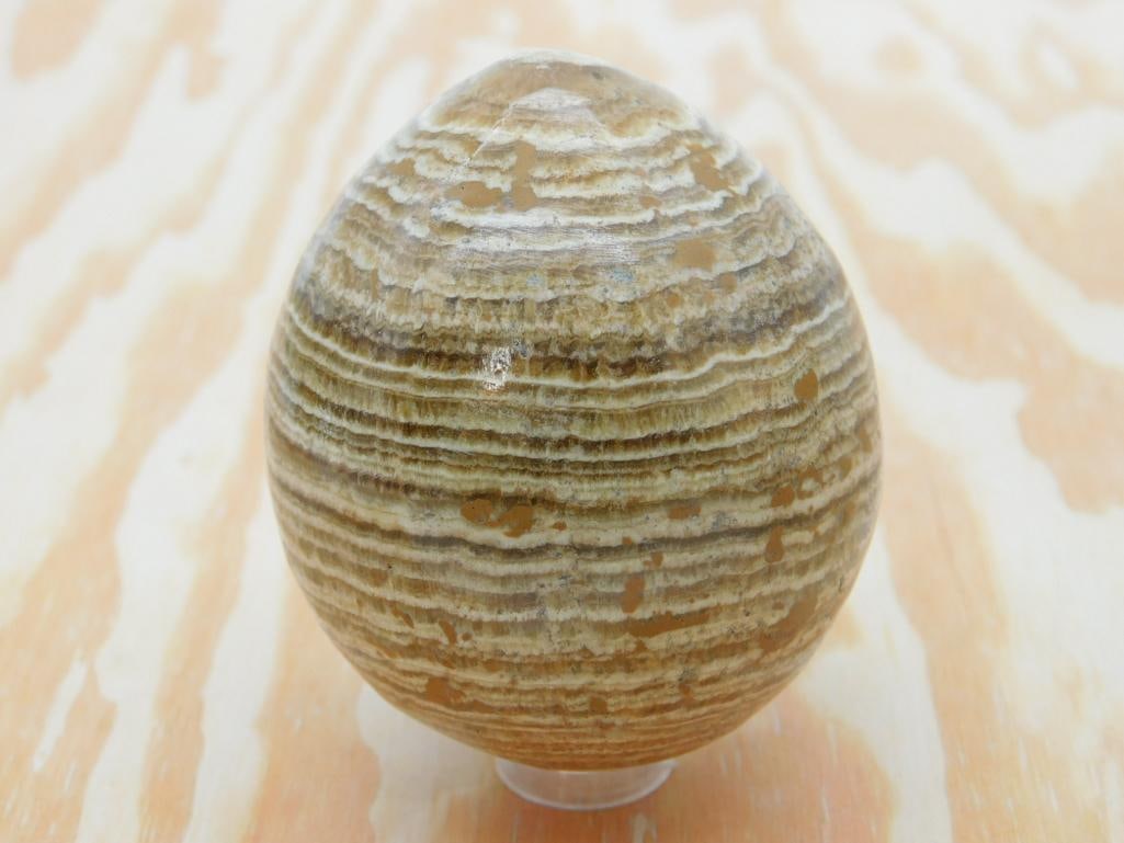 STONE EGG ROCK STONE LAPIDARY SPECIMEN (1 of 3)