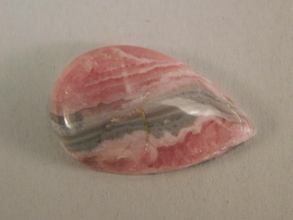 RHODOCHROSITE CABOCHON ROCK STONE LAPIDARY SPECIMEN (1 of 2)
