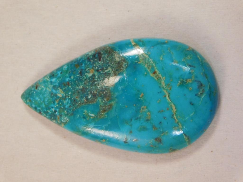 CHRYSOCOLLA CABOCHON ROCK STONE LAPIDARY SPECIMEN (1 of 2)