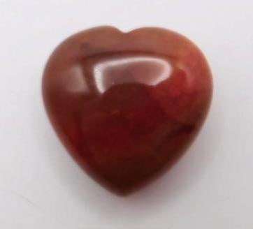 CARNELIAN HEART ROCK STONE LAPIDARY SPECIMEN: CARNELIAN HEART ROCK STONE LAPIDARY SPECIMEN