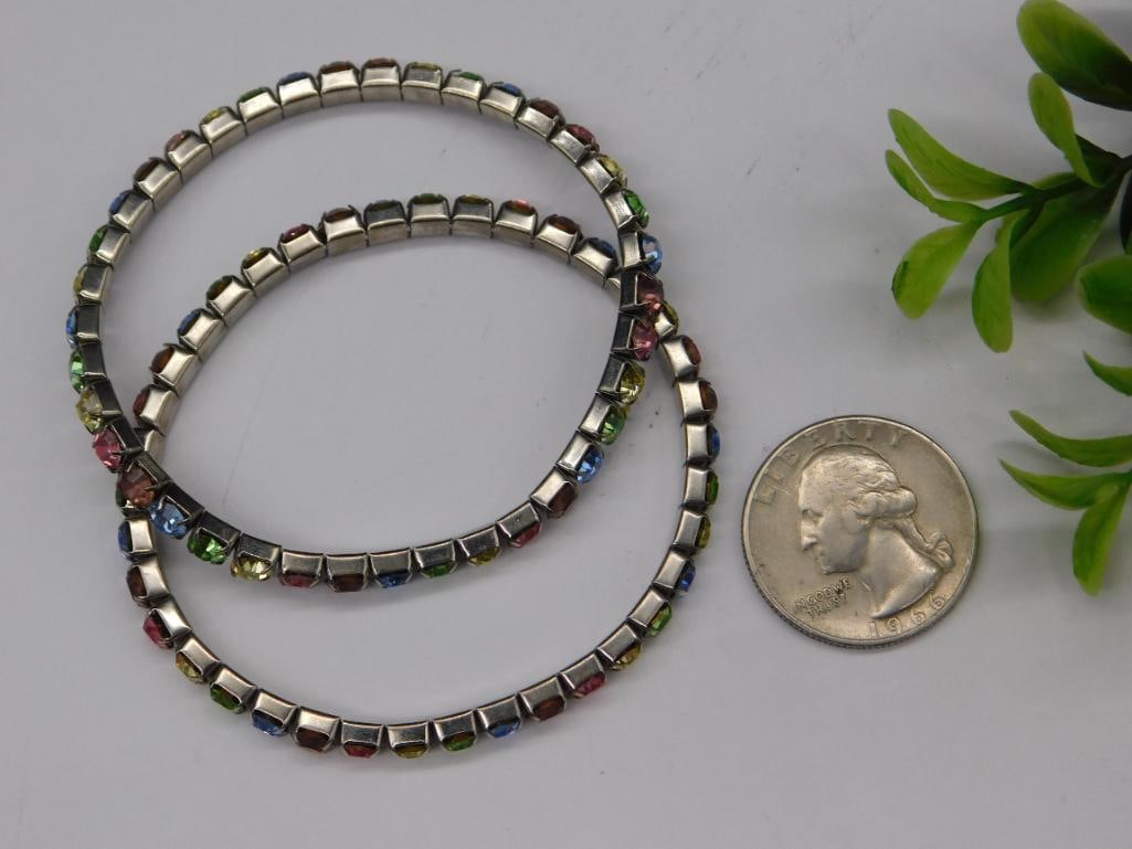 Stretchable Colorful Rhinestone Bracelets - 3