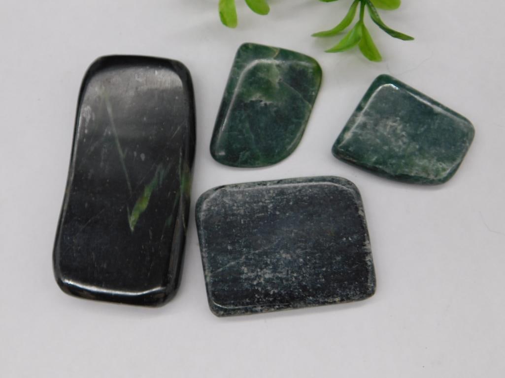 Nephrite Jade Pieces ROCK STONE LAPIDARY SPECIMEN: Nephrite Jade Pieces ROCK STONE LAPIDARY SPECIMEN